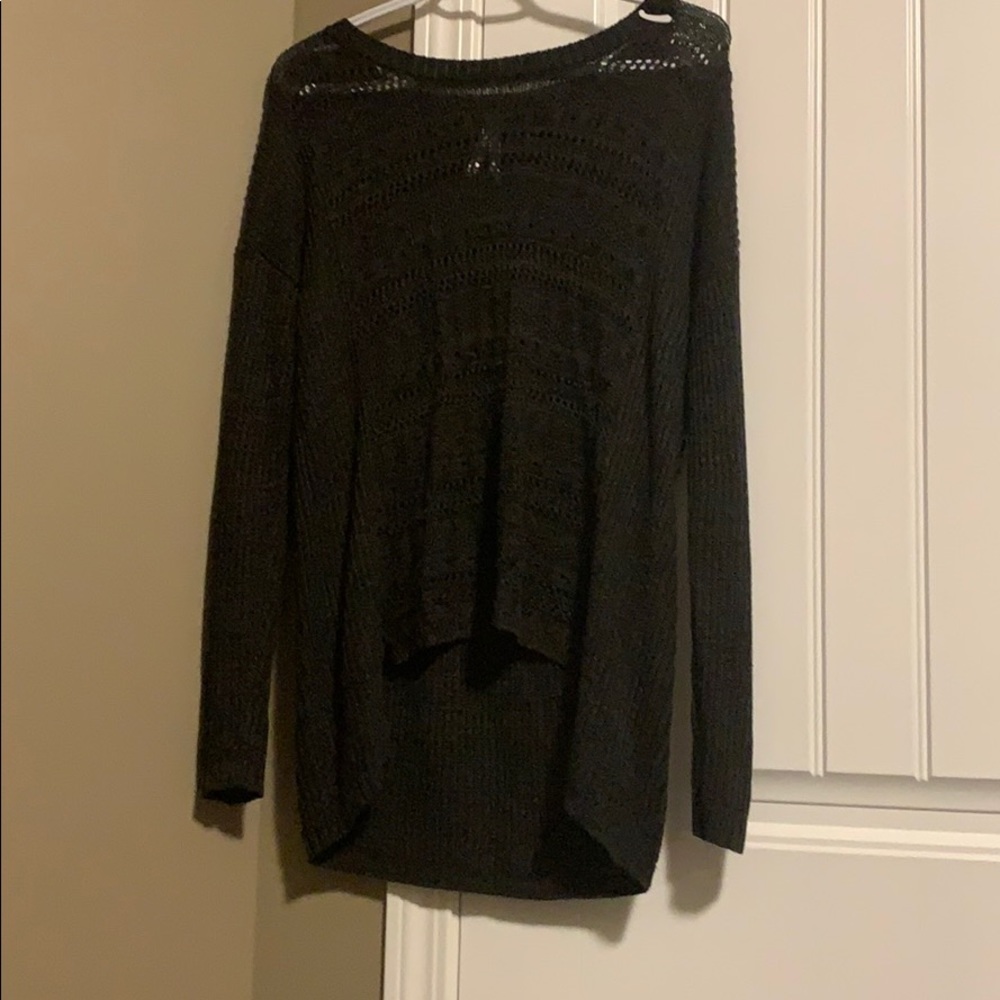 See through wool sweater